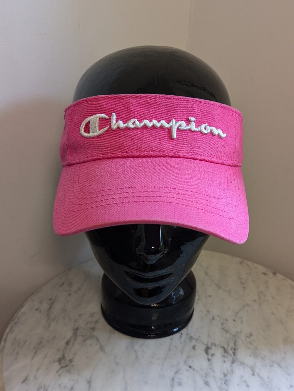 Champion Pink Embroidered Visor Hat